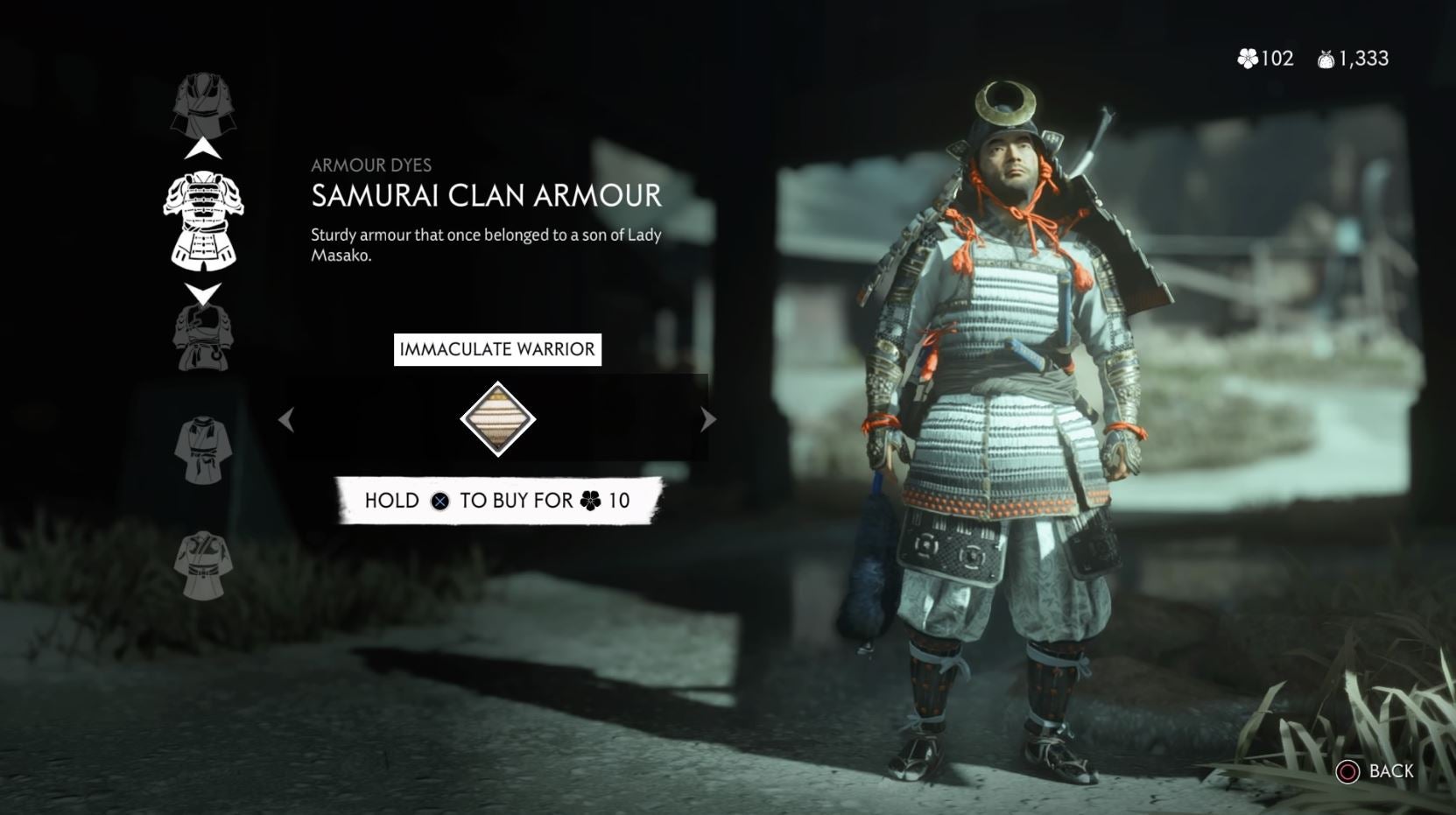 Ghost Of Tsushima Best Armor Act 1 makeovermaniaamybaybeezz